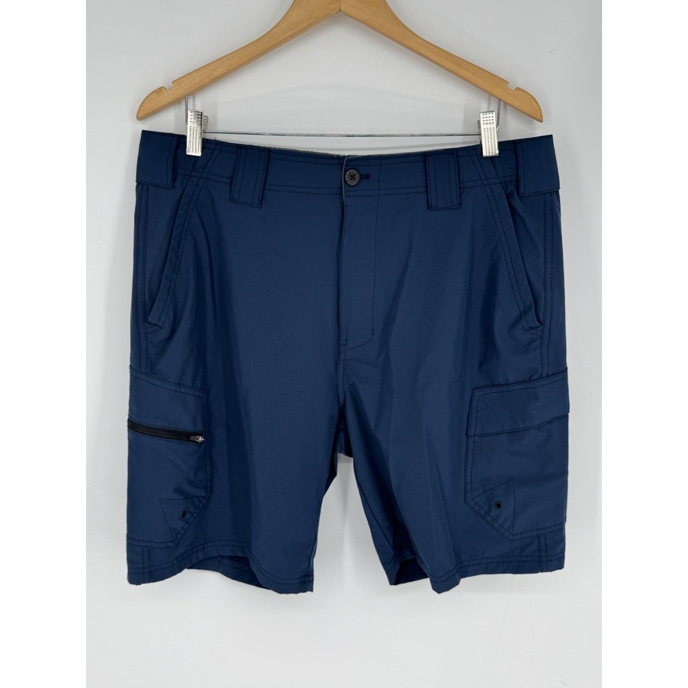 Denali Utility Performance Hybrid Shorts Navy Men's Size 36 Pockets Stretch B5